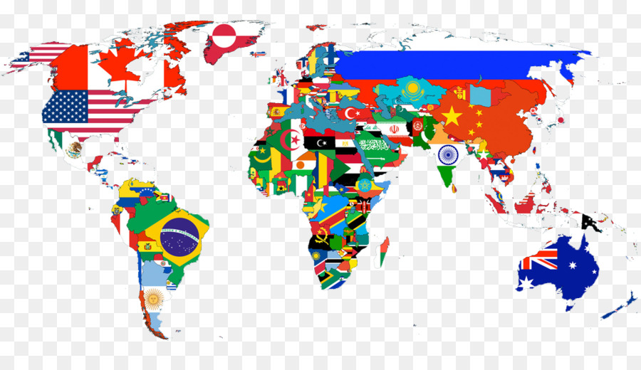 Peta Dunia Dan Bendera