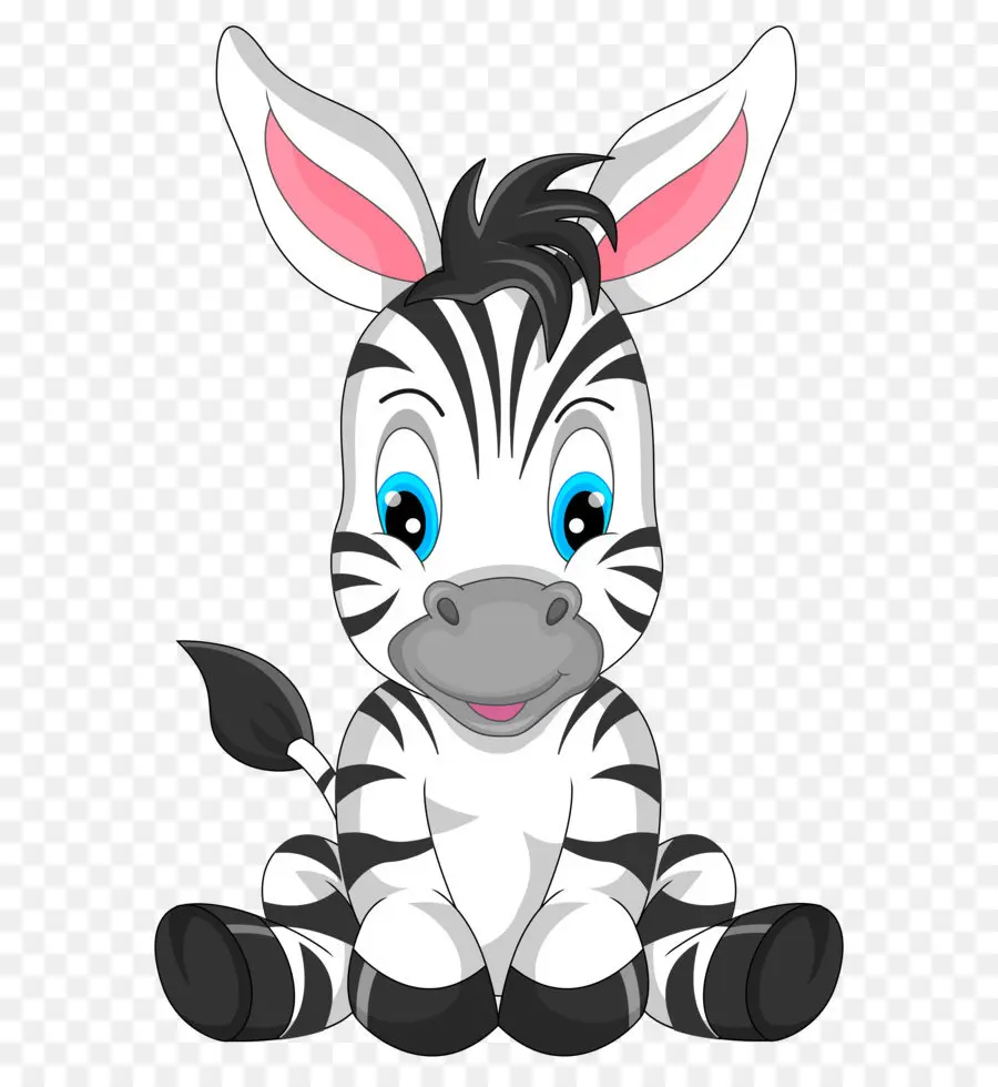 Kartun Zebra，Imut Imut PNG