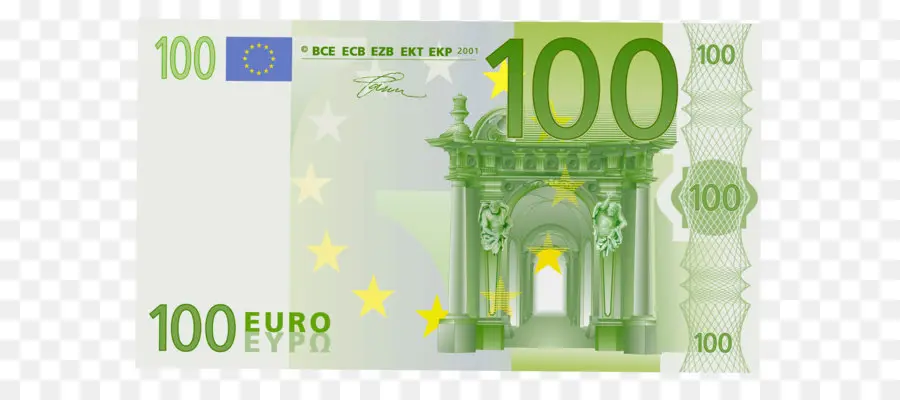 100 Euro Catatan，Euro Uang Kertas PNG