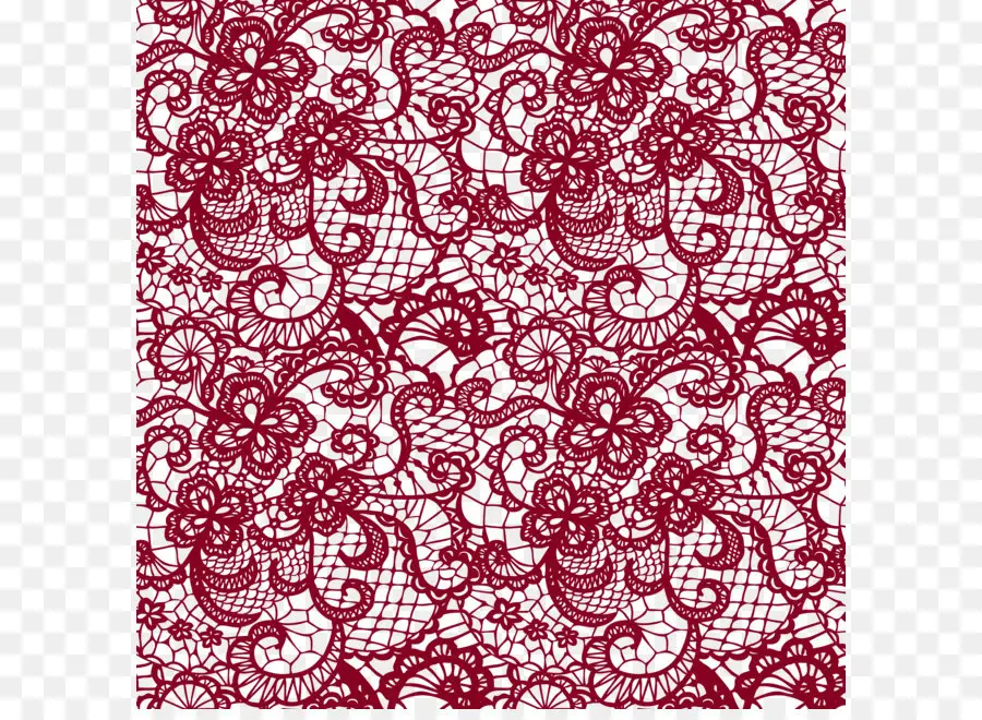 Pola Renda Merah，Ornamen PNG