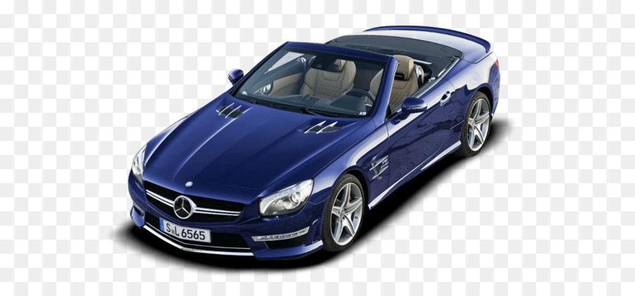 Mobil Konvertibel Biru，Mercedes PNG