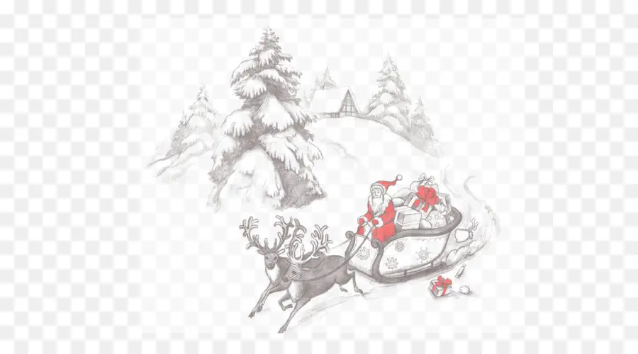Santa Claus，Natal Hiasan PNG