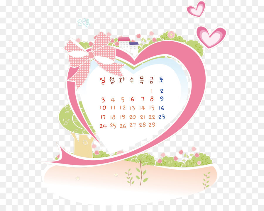 Kalender Jantung，Kalender PNG