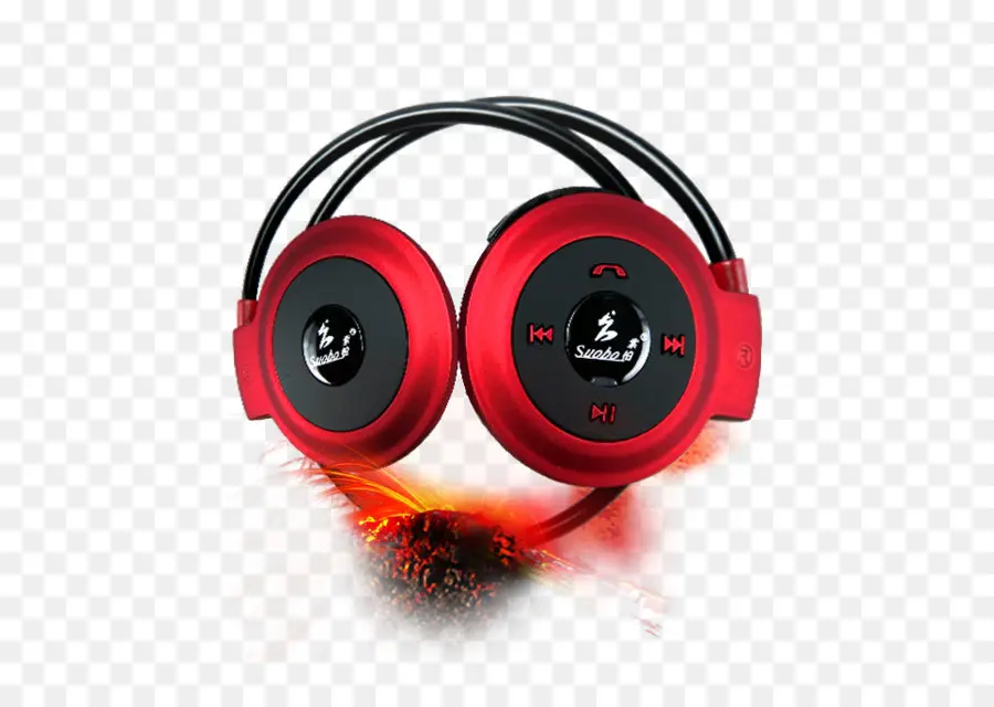 Headphone，Merah PNG