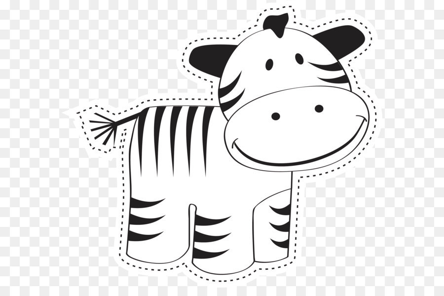 Kartun Zebra，Hewan PNG