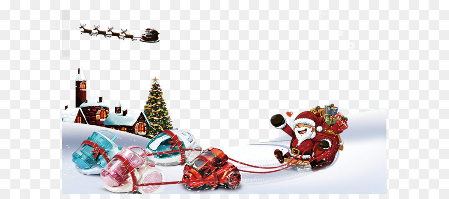 Santa Dengan Mobil，Sinterklas PNG