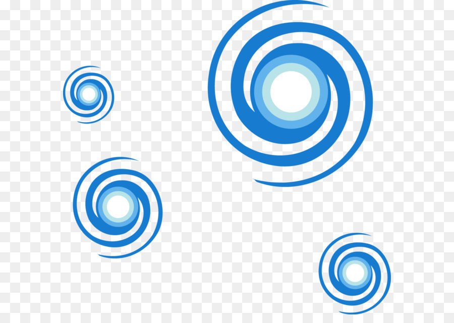 Spiral，Biru PNG