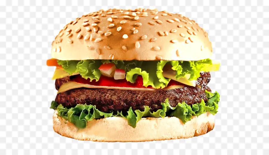 Hamburger，Burger Keju PNG