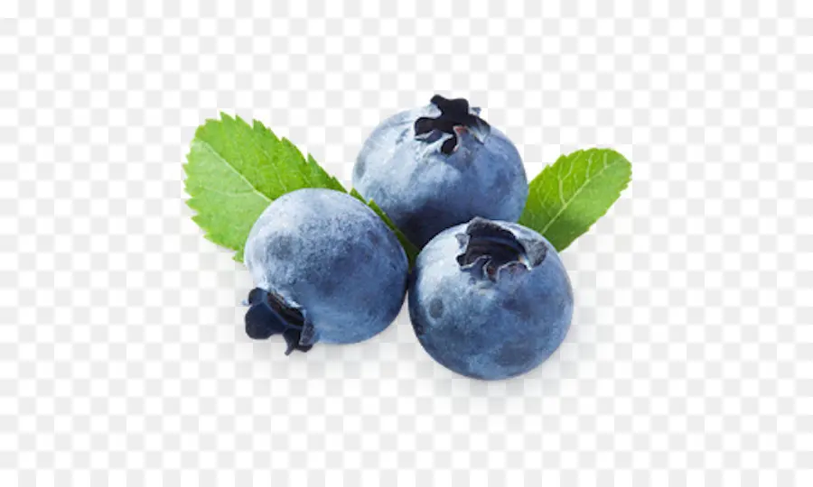 Blueberry Dengan Daun，Buah PNG