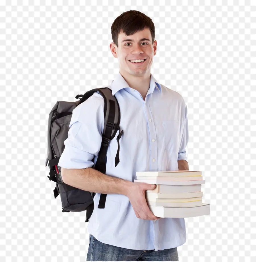 Siswa Dengan Buku，Ransel PNG