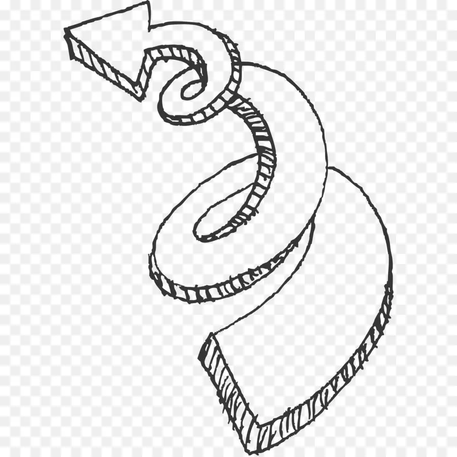 Panah Spiral，Lengkung PNG