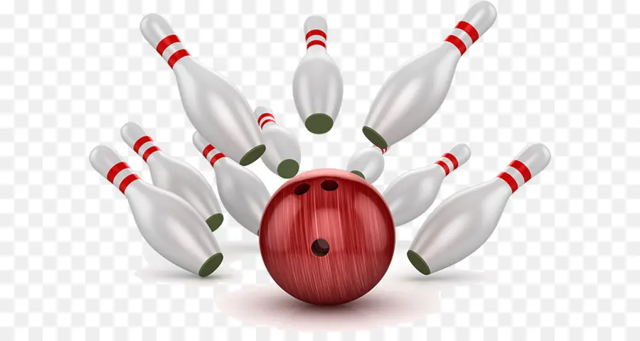 Pin Dan Bola Bowling，Bola Merah PNG