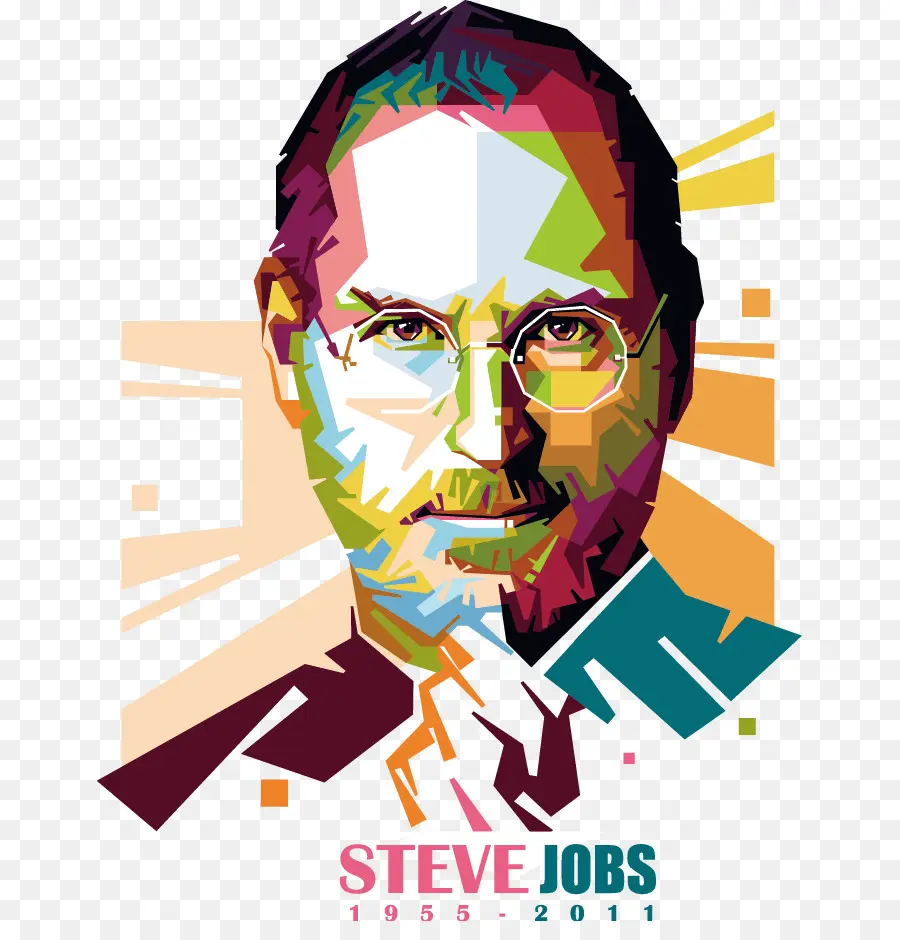 Steve Jobs，Berwarna Warni PNG