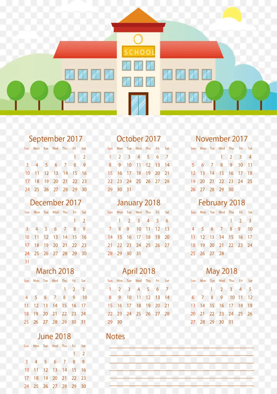 Kalender，Template PNG