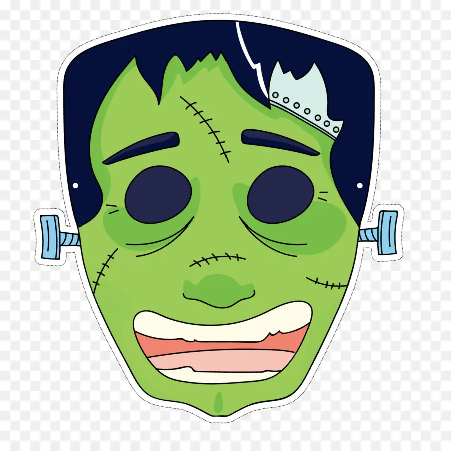 Topeng Frankenstein，Hallowen PNG