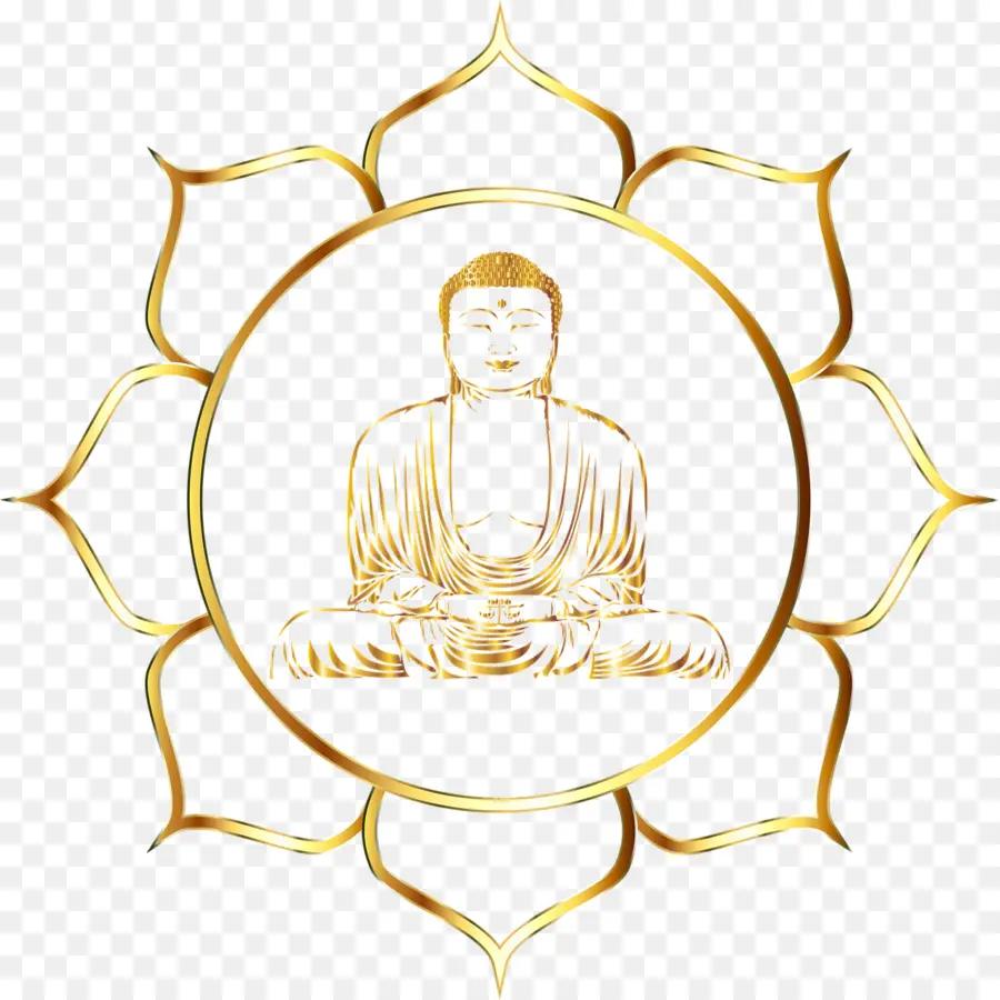 Buddha Emas，Sutra Teratai PNG