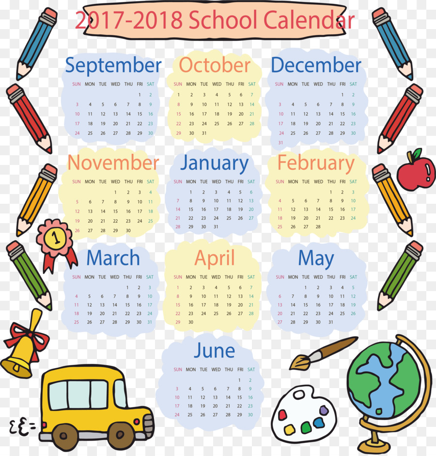 Kalender Sekolah，2017 2018 PNG