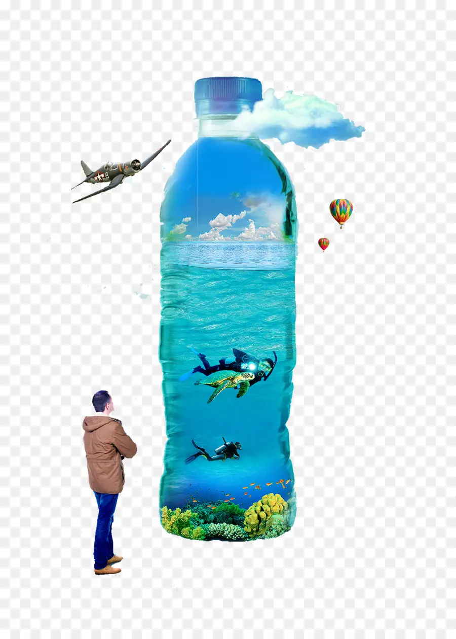 Air，Botol Air PNG