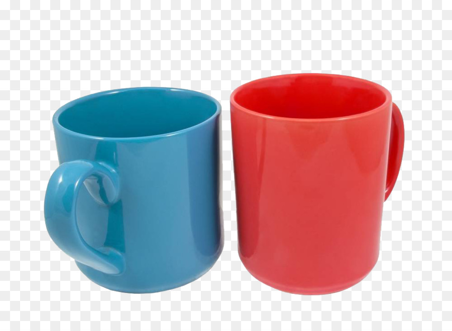 Cangkir Biru Dan Merah，Mug PNG