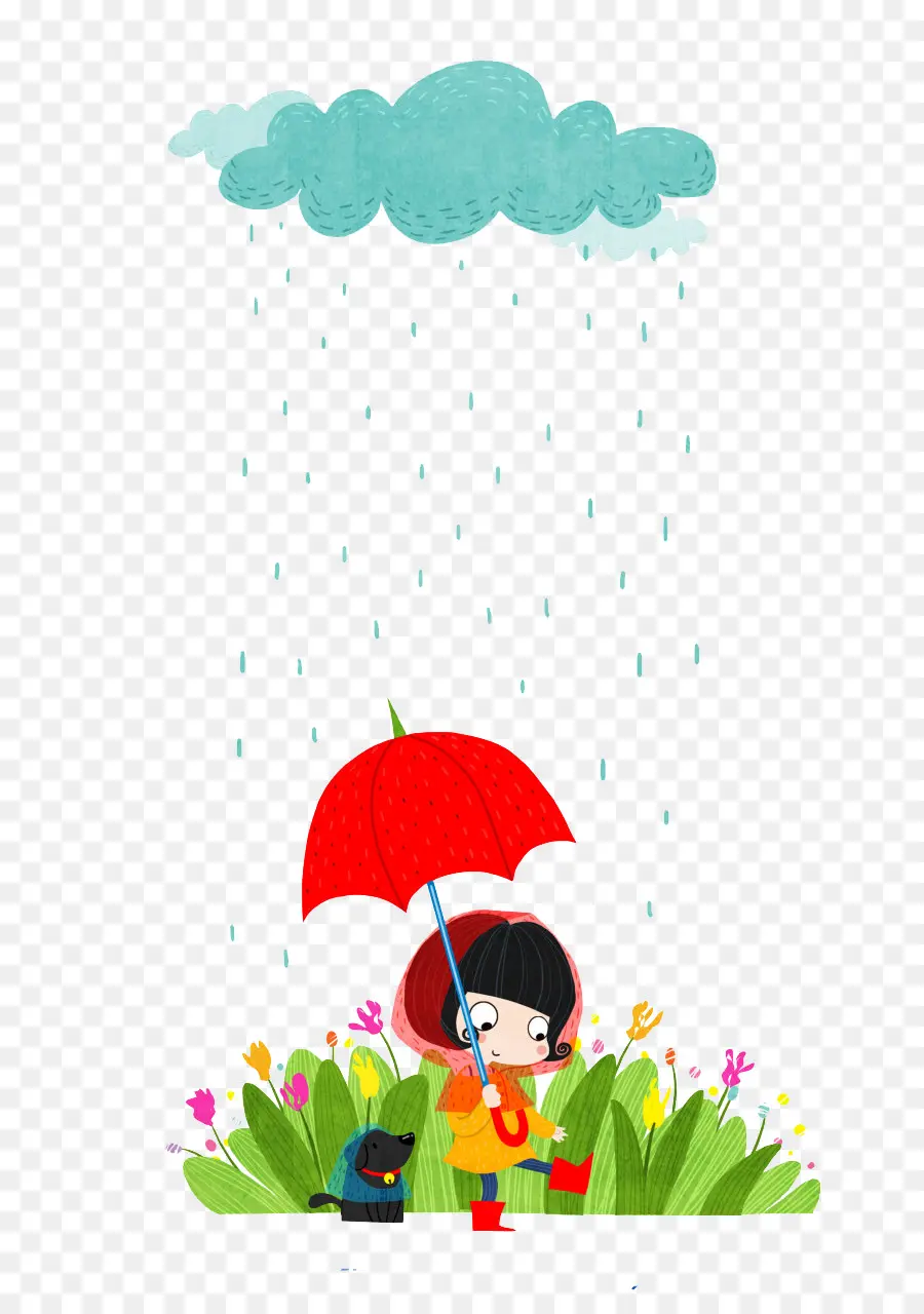 Hujan，Kartun PNG