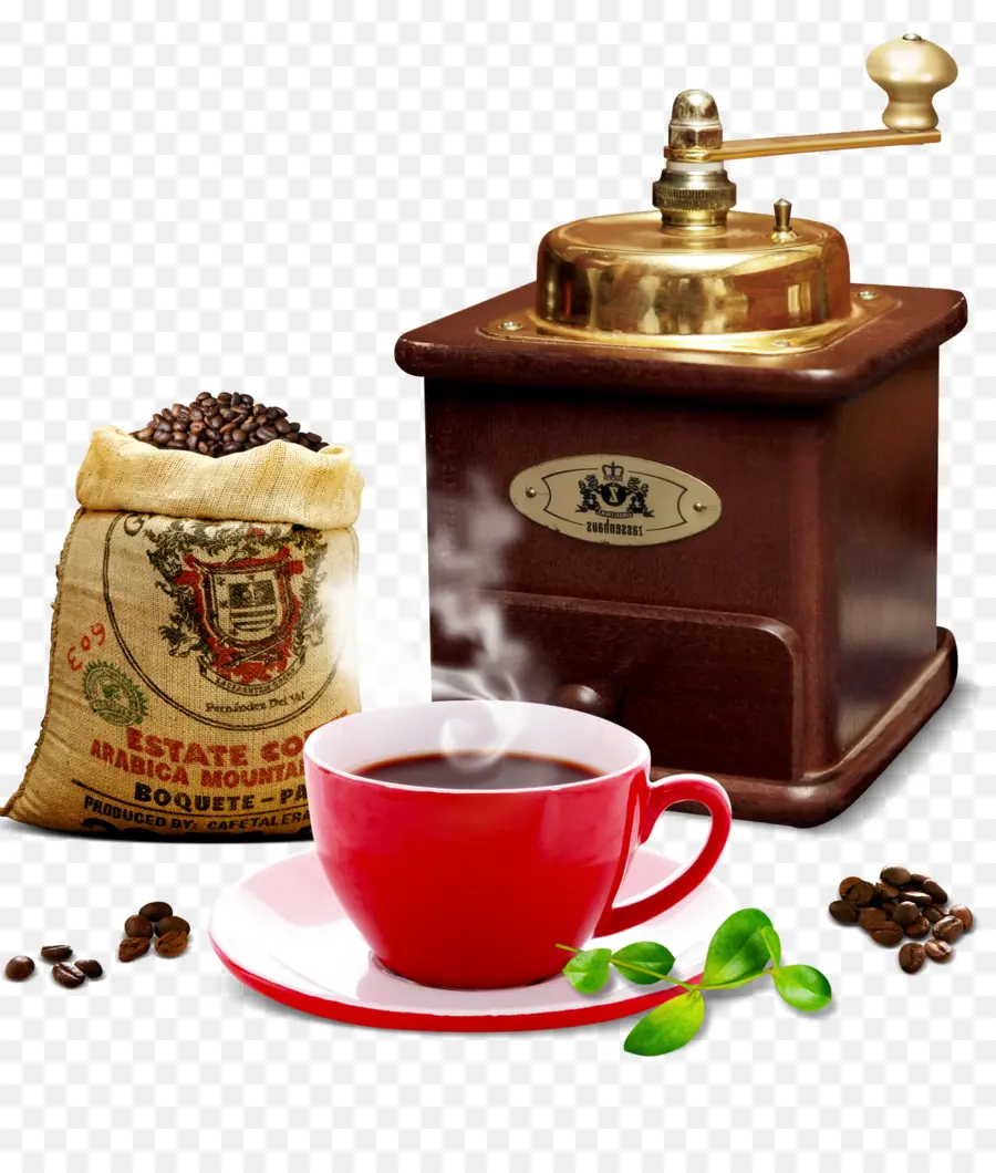 Penggiling Kopi Dan Cangkir，Kacang Polong PNG