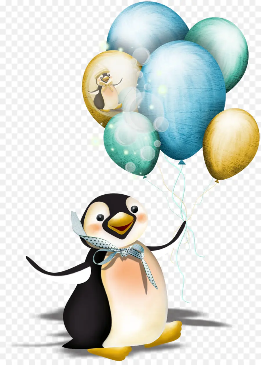 Penguin Dengan Balon，Penguin PNG