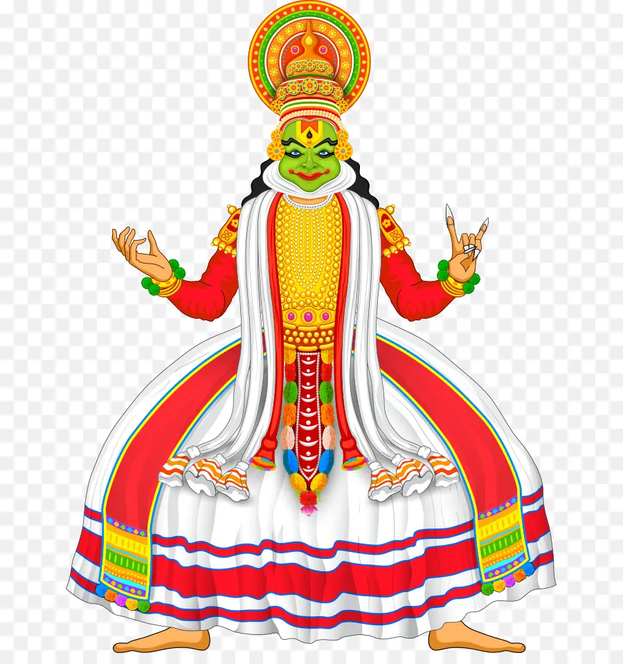 Penari Kathakali，India PNG