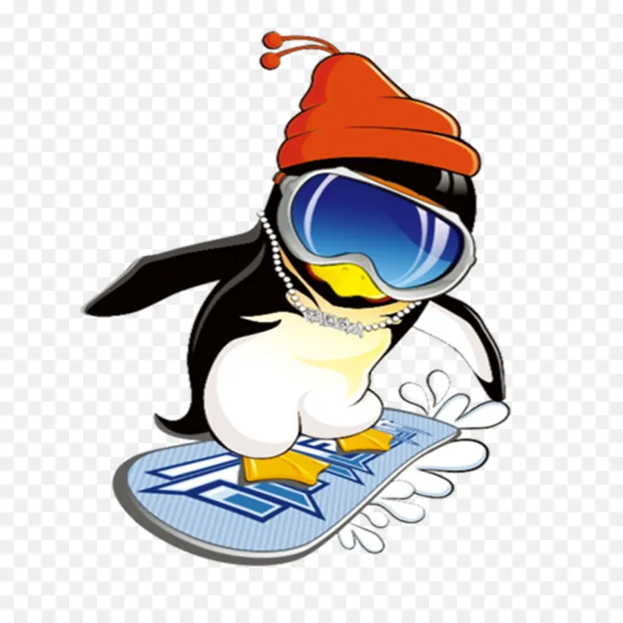 Penguin，Dikemas Postscript PNG