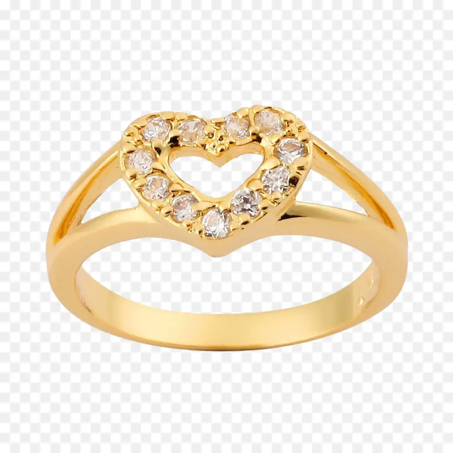 Cincin Jantung，Emas PNG