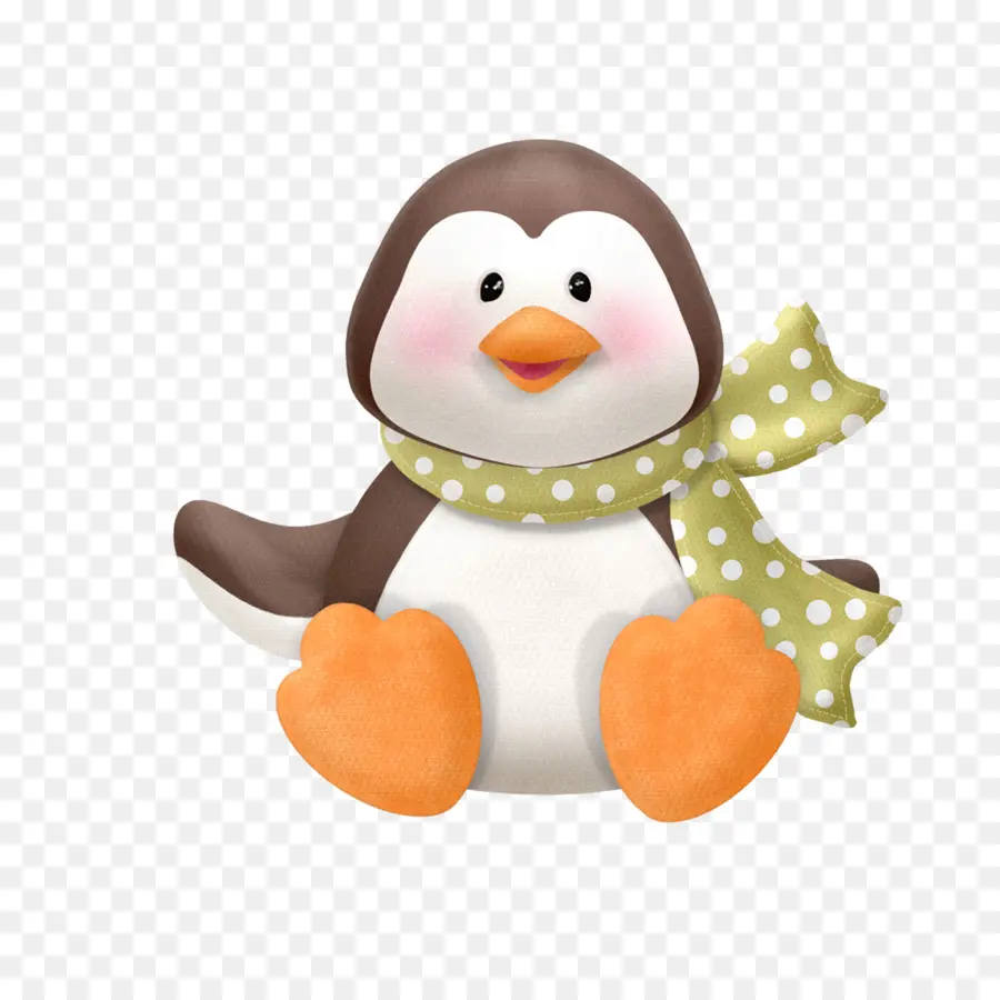 Pinguin Yang Lucu，Syal PNG