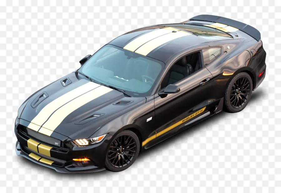 Mobil Sport Hitam Dan Emas，Mustang PNG