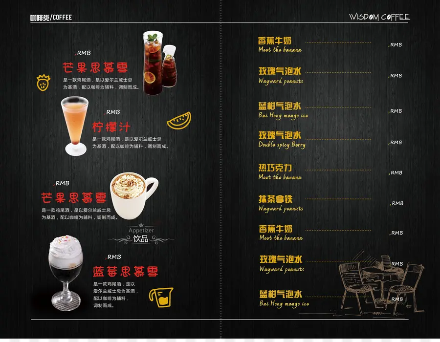 Menu Kopi，Minuman PNG