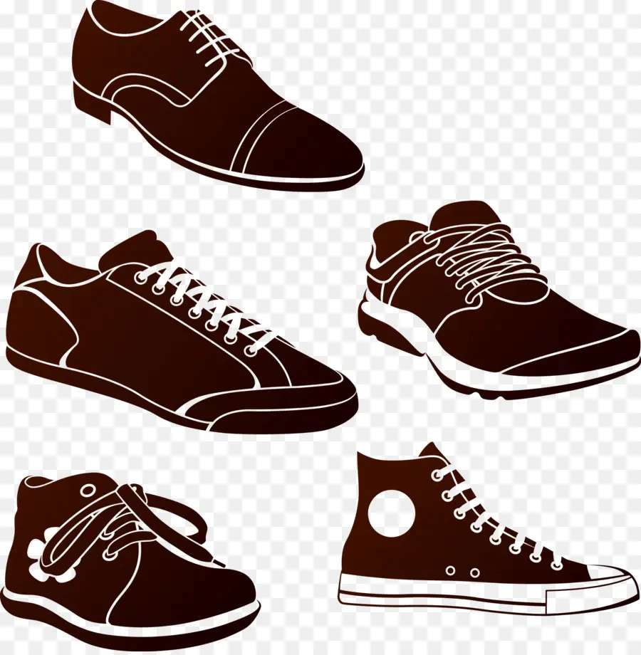 Siluet Sepatu，Siluet PNG