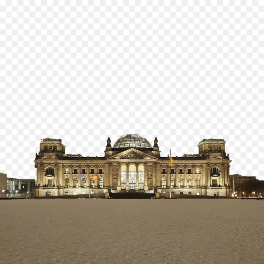 Gedung Reichstag，Gerbang Brandenburg PNG