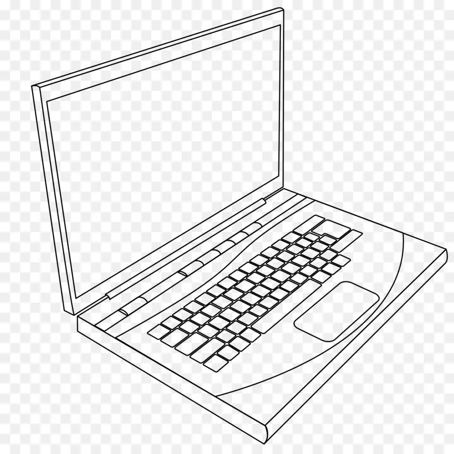 Laptop，Buku Mewarnai PNG