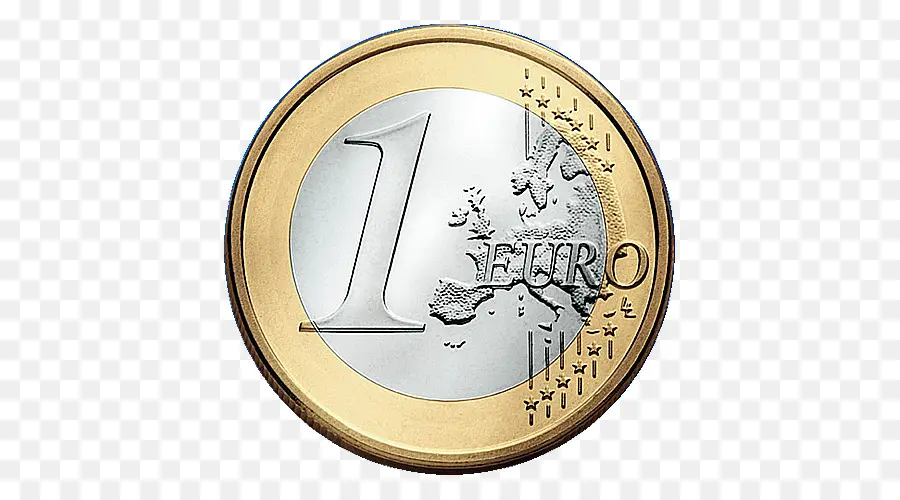 1 Koin Euro，Uang PNG