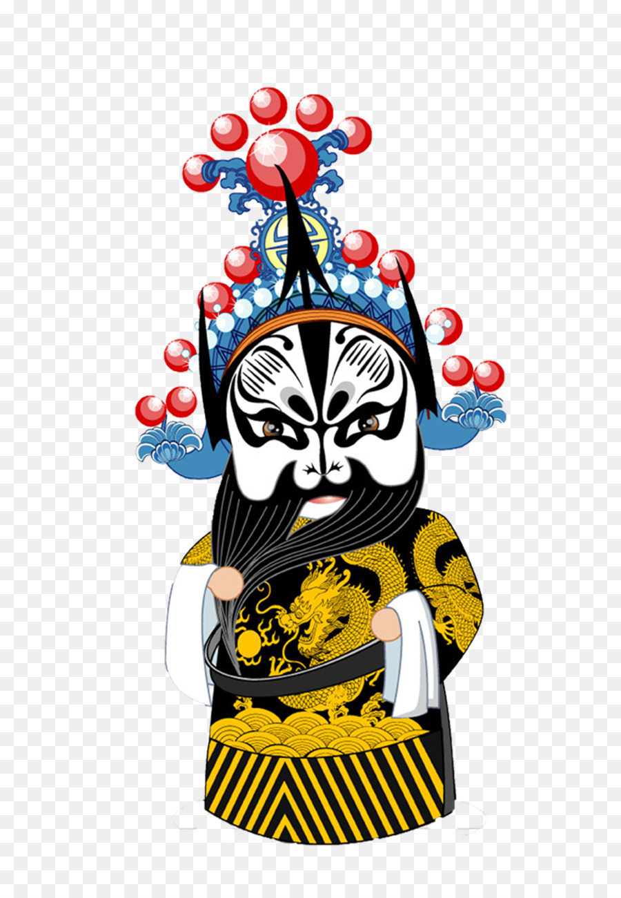 Topeng Opera Cina，Masker PNG