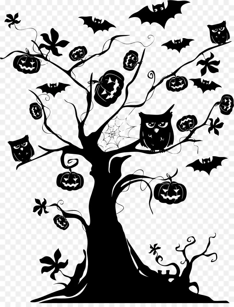 Halloween Pohon，Halloween PNG