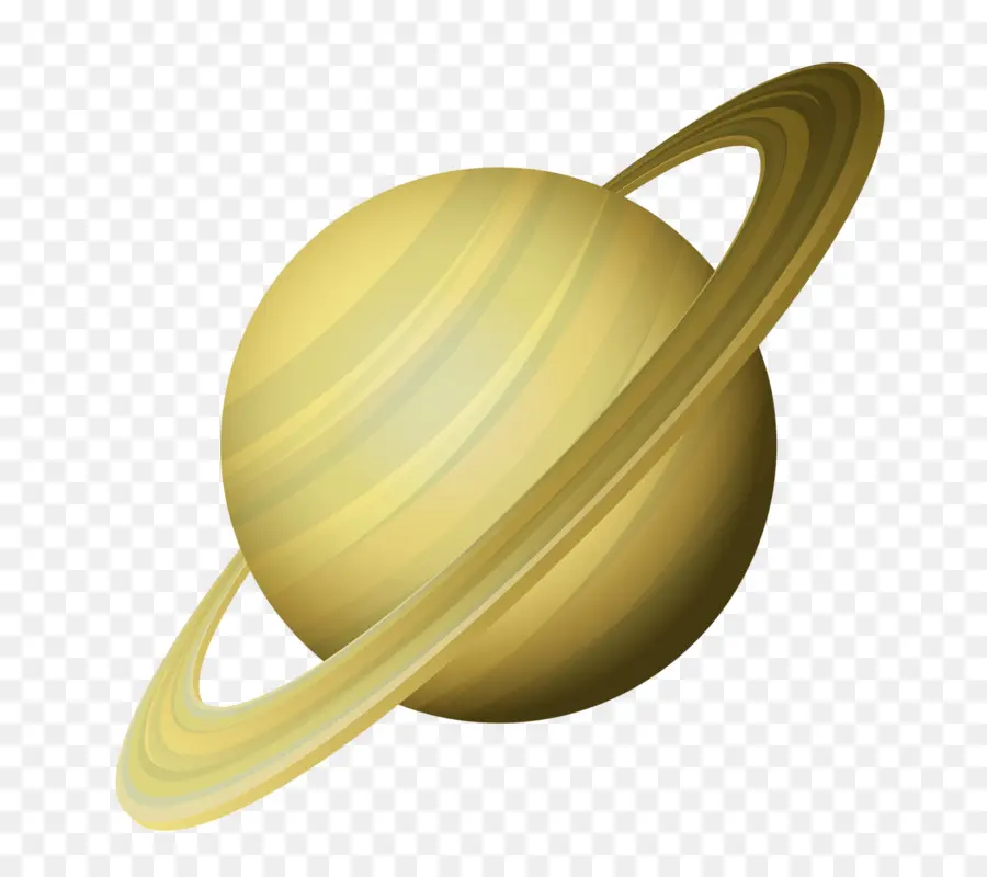 Planet Kuning Dengan Cincin，Saturnus PNG