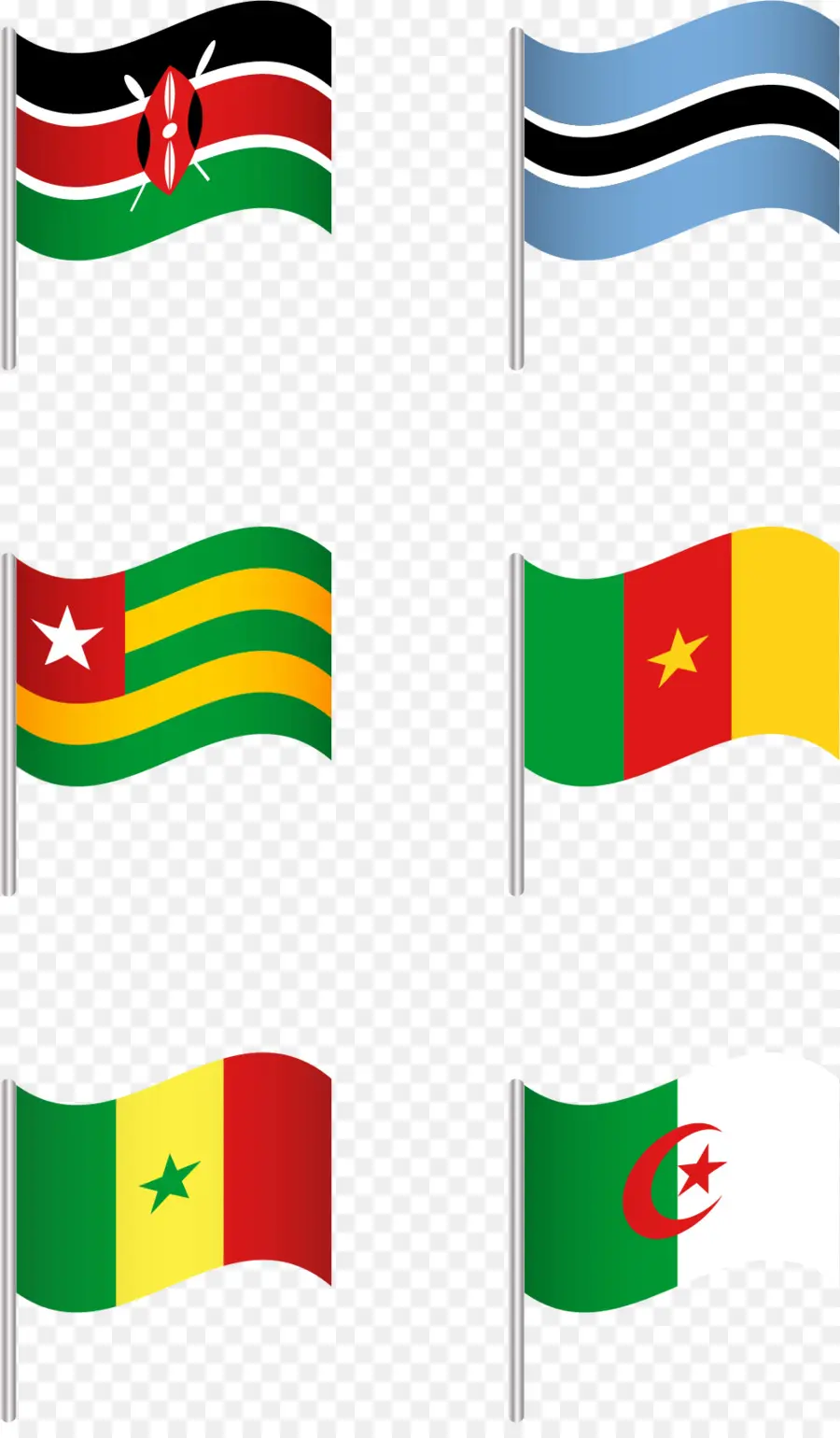 Bendera Afrika，Bendera PNG