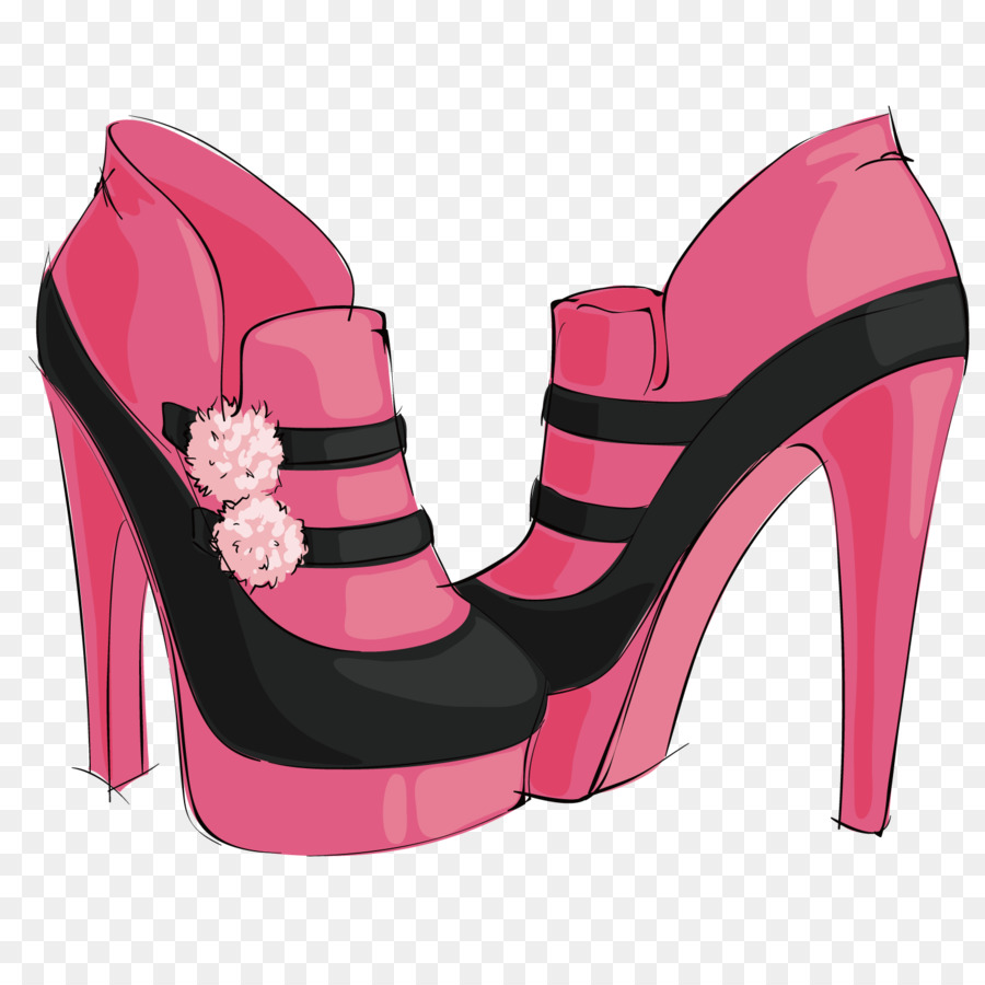 Highheeled Alas Kaki，Pink PNG