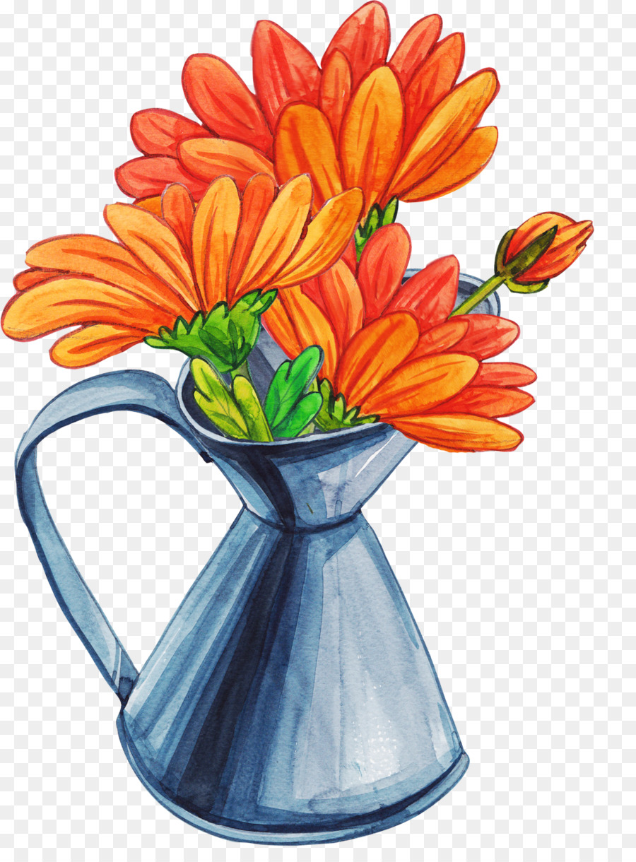  Vas  Kartun Karangan Bunga  gambar  png