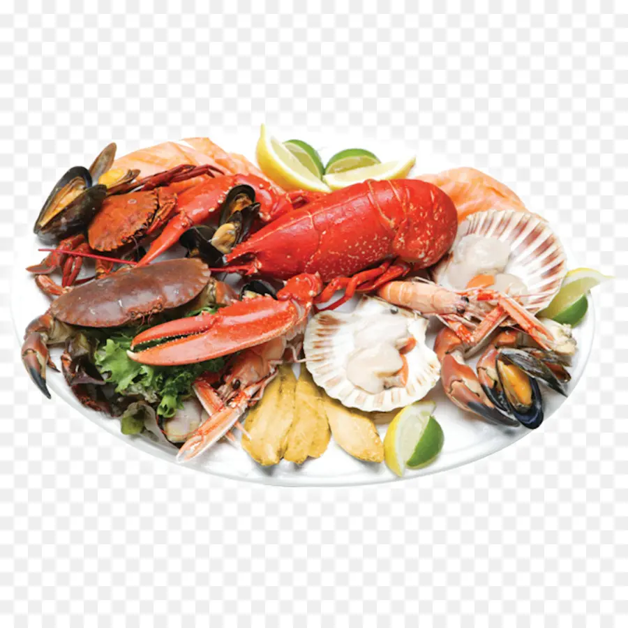 Piring Makanan Laut，Lobster PNG