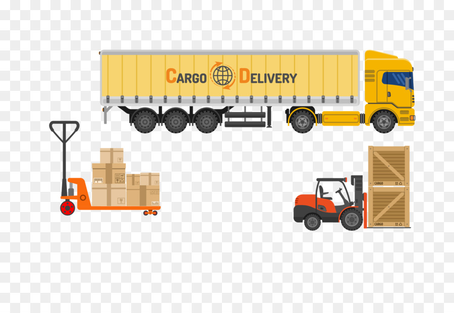 Truk Mobil Logistik gambar png