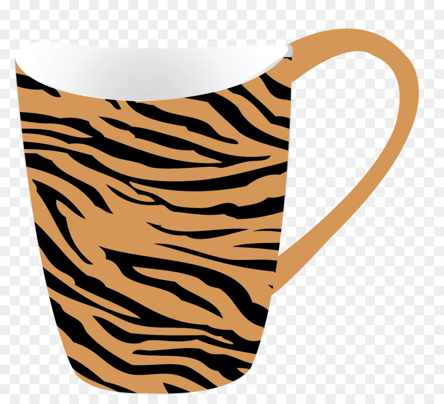 Mug Bermotif Macan Tutul，Cangkir PNG