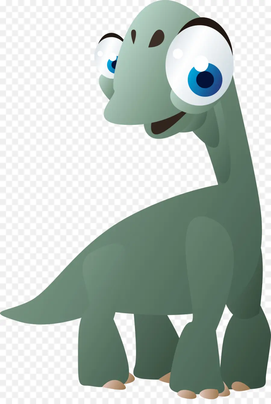 Dinosaurus Bermata Biru，Kartun PNG