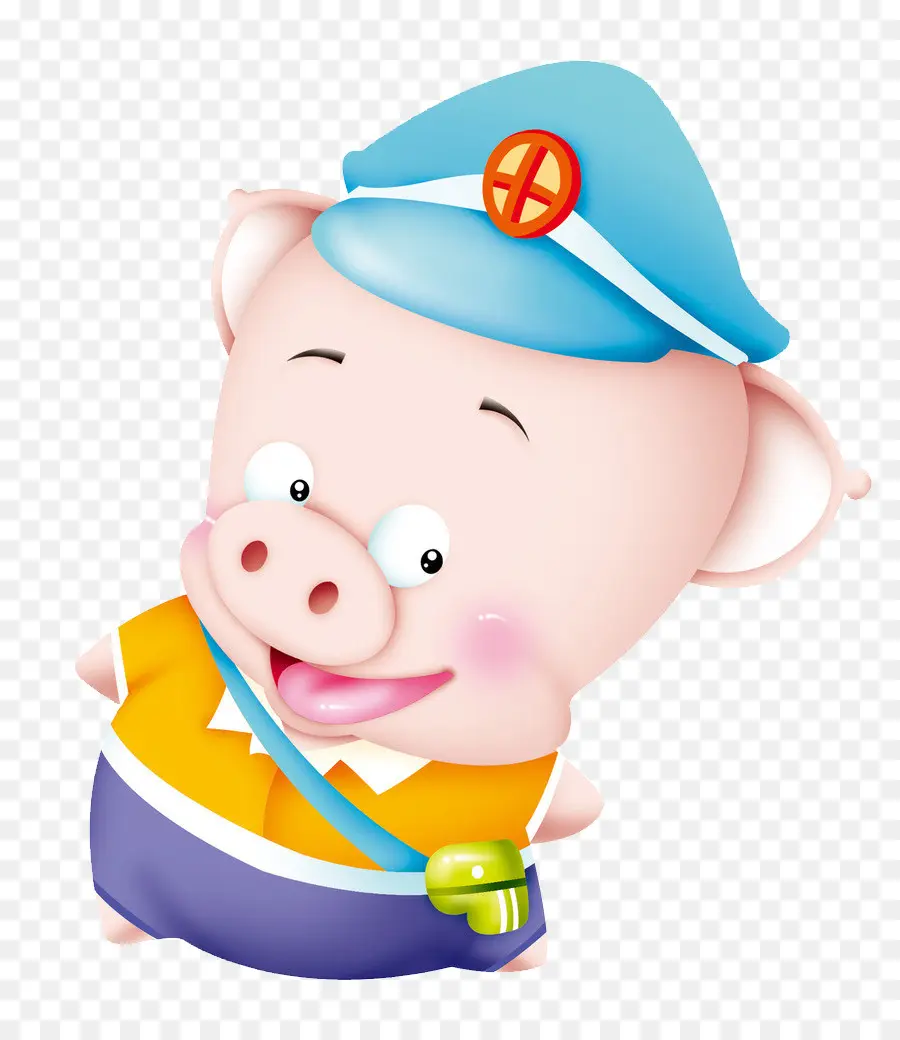 Babi Kartun，Topi PNG