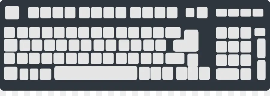 Keyboard Komputer，Dikemas Postscript PNG