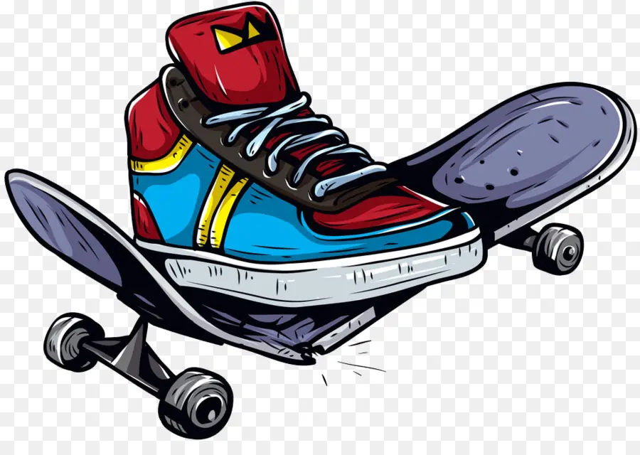 Sepatu Kets Di Skateboard，Sepatu PNG