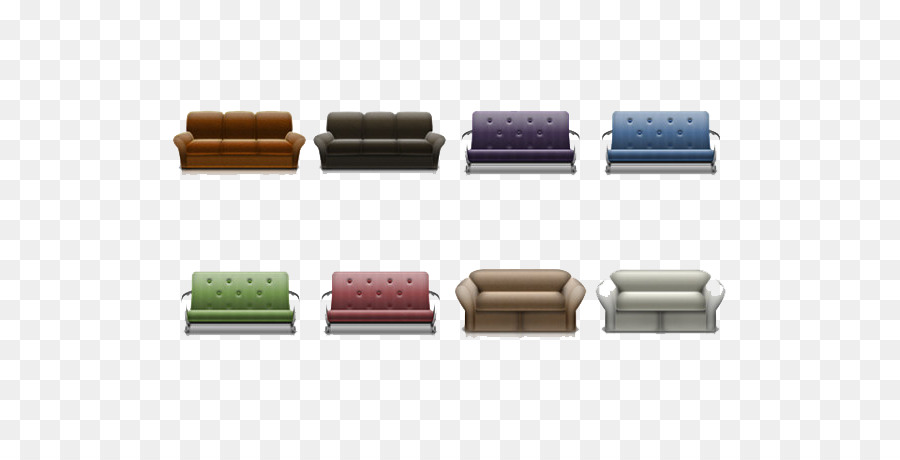 Sofa Berwarna Warni，Sofa PNG